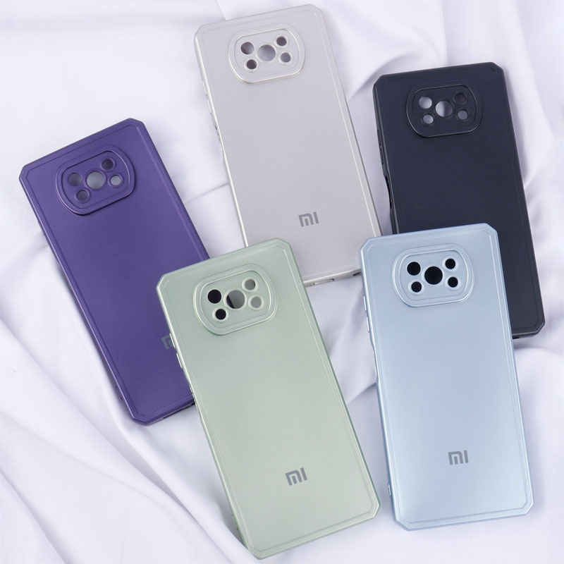 قاب متالیک ژله ای محافظ لنزدار Xiaomi Poco X3