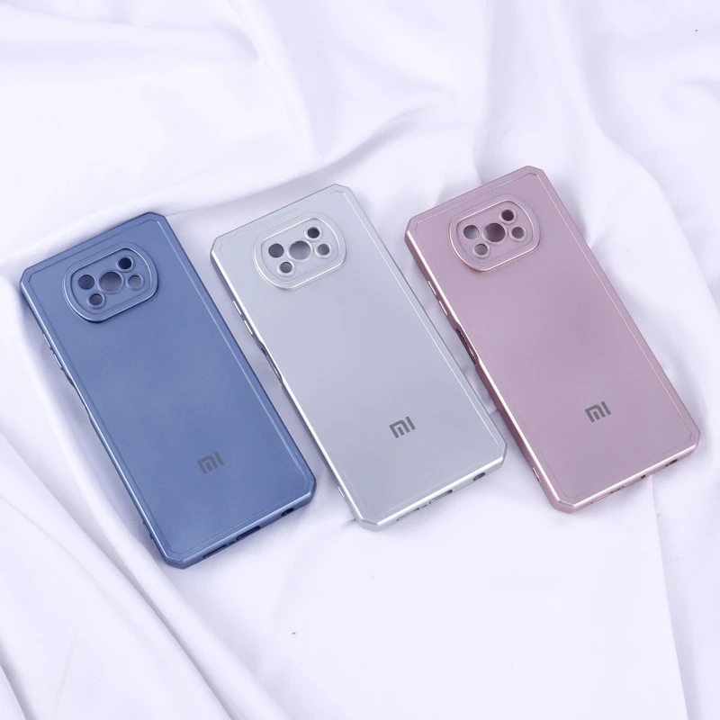 قاب متالیک ژله ای محافظ لنزدار Xiaomi Poco X3