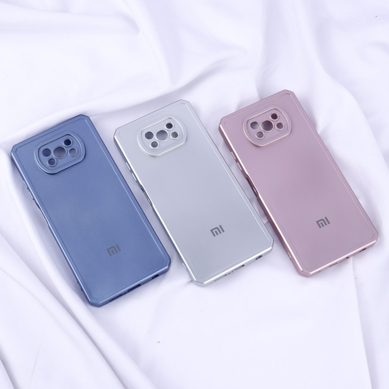 قاب متالیک ژله ای محافظ لنزدار Xiaomi Poco X3