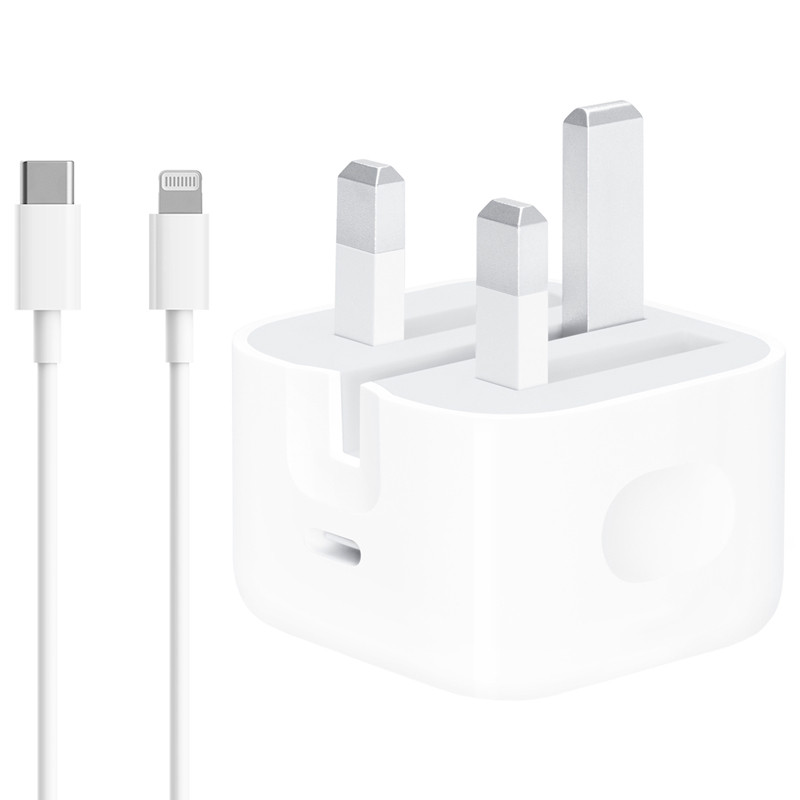 شارژر دیواری فست شارژ iPhone 12 Pro Max/13 Pro Max 3A 20W + کابل آیفونی