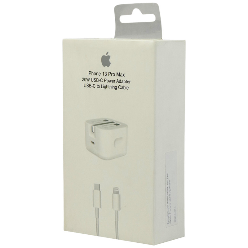 شارژر دیواری فست شارژ iPhone 12 Pro Max/13 Pro Max 3A 20W + کابل آیفونی