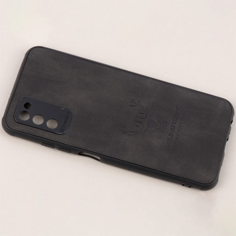 قاب چرمی محافظ لنزدار طرح گوزن Samsung Galaxy A02s / A03s