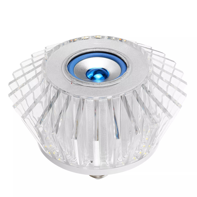 لامپ LED اسپیکر دار بلوتوثی Crystal Light ۲۴W E27 + ریموت کنترل