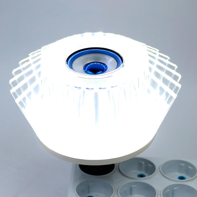 لامپ LED اسپیکر دار بلوتوثی Crystal Light ۲۴W E27 + ریموت کنترل