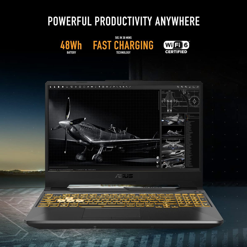 لپ تاپ Asus TUF Gaming F15 FX506HF Core i5 (11400H) 16GB 1TB SSD NVIDIA 4GB 15.6" FHD