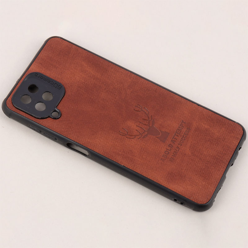 قاب چرمی محافظ لنزدار طرح گوزن Samsung Galaxy A12