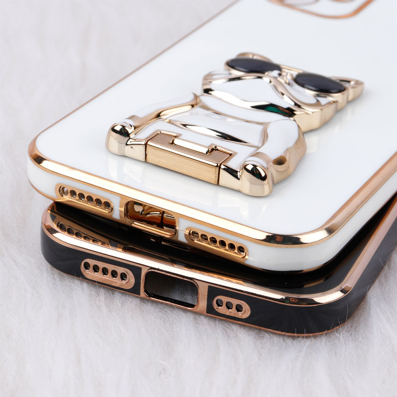 قاب براق My Case استند طرح سگ محافظ لنزدار iPhone 11