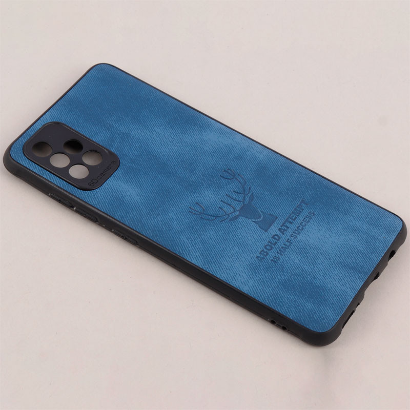 قاب چرمی محافظ لنزدار طرح گوزن Samsung Galaxy A51 4G