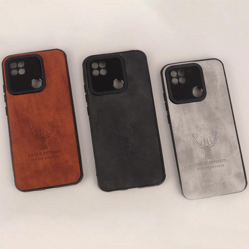 قاب چرمی محافظ لنزدار طرح گوزن Xiaomi Redmi 10A