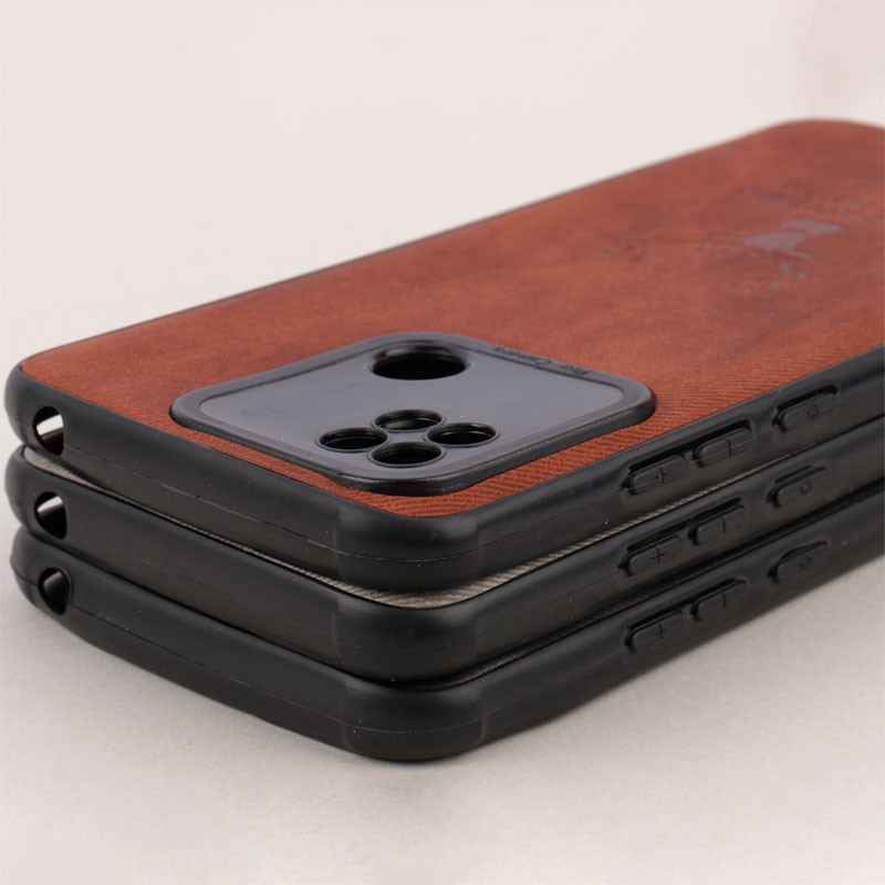 قاب چرمی محافظ لنزدار طرح گوزن Xiaomi Redmi 10A