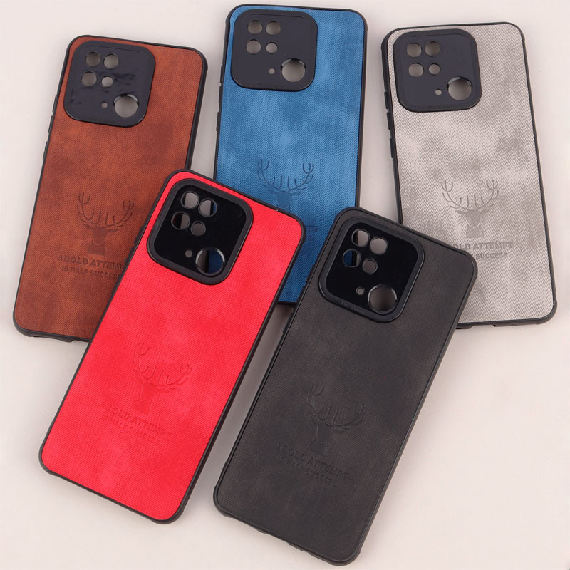 قاب چرمی محافظ لنزدار طرح گوزن Xiaomi Redmi 10c