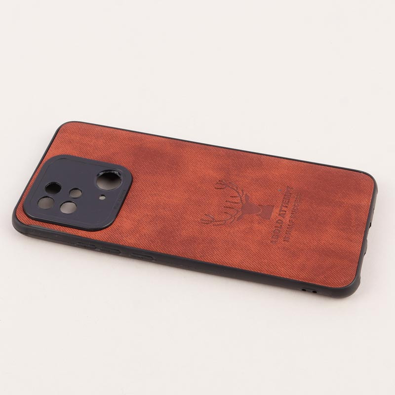 قاب چرمی محافظ لنزدار طرح گوزن Xiaomi Redmi 10c