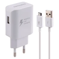 شارژر دیواری فست شارژ Samsung TA300 2A PD 15W + کابل میکرو یو اس بی