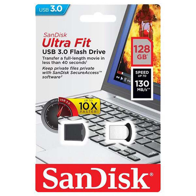 فلش 128 گیگ سن دیسک SanDisk Ultra Fit USB3.0