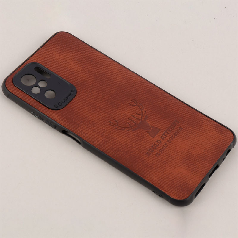قاب چرمی محافظ لنزدار طرح گوزن Xiaomi Redmi Note 10
