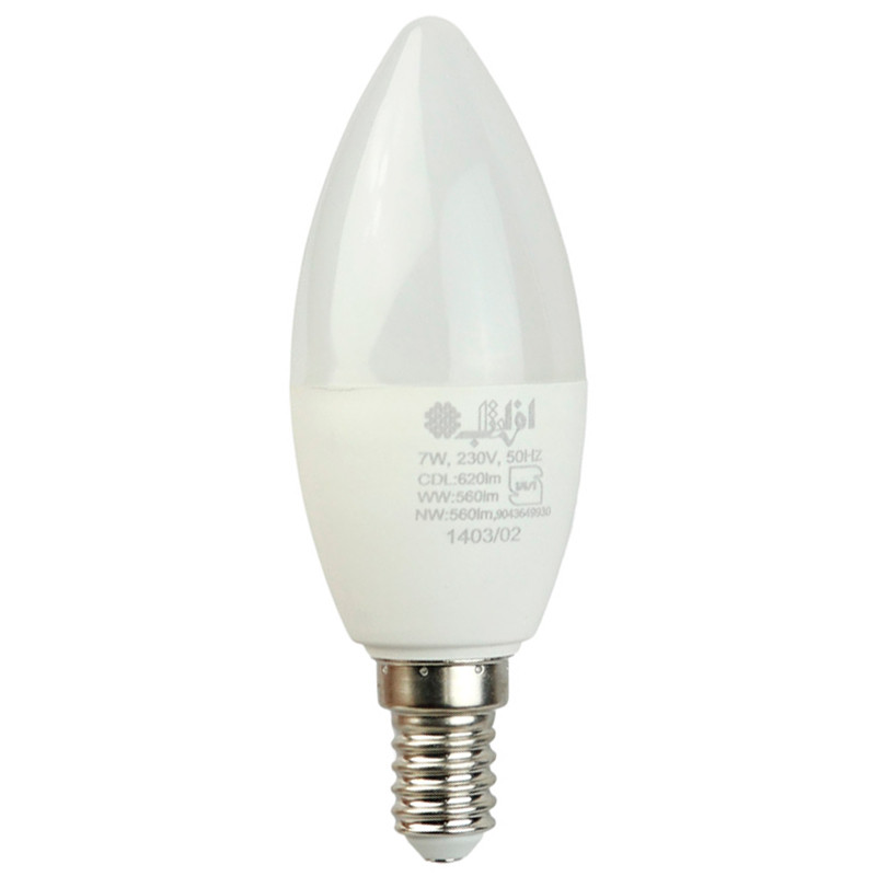 لامپ شمعی اشکی 7 وات مات افراتاب AF-C37-7W پایه E14
