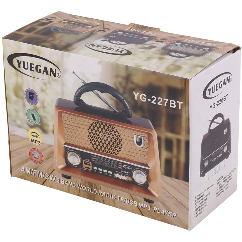 رادیو اسپیکر بلوتوثی رم و فلش خور Yuegan YG-226BT