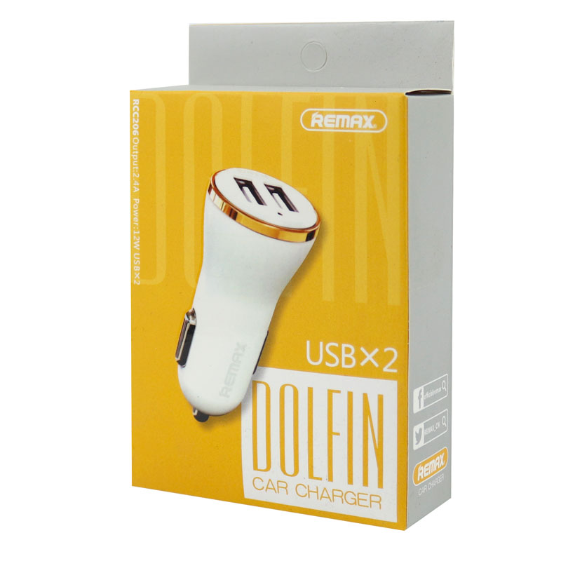 شارژر فندکی REMAX RCC206 Dolphin 2port