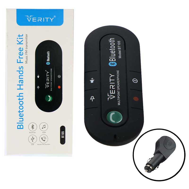 گیرنده بلوتوث خودرو Verity BT 105 + شارژر فندکی