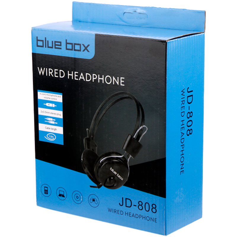هدفون سیم دار Blue Box JD-808