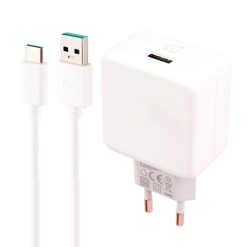 شارژر دیواری فست شارژ One Plus DC0504A3JH 4A 20W سرجعبه + کابل تایپ سی