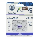 رم میکرو ۳۲ گیگ ویکومن Vicco Extra U1 80MB/s بدون خشاب