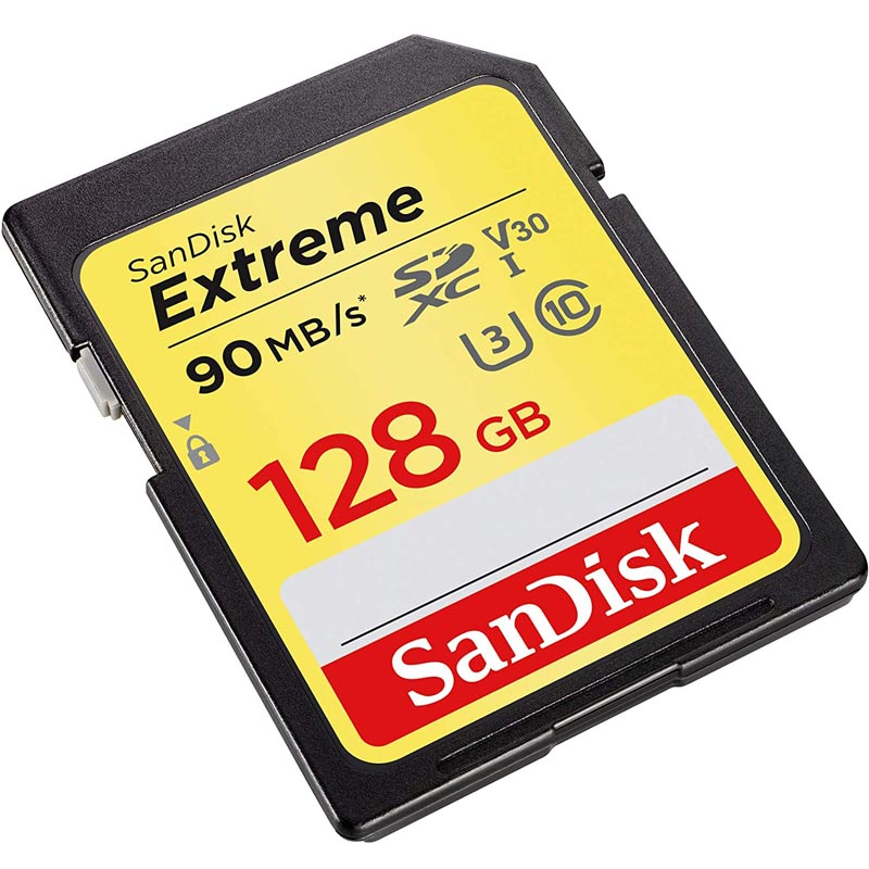 رم اس دی ۱۲۸ گیگ سن دیسک SanDisk Extreme U3 90MB/s