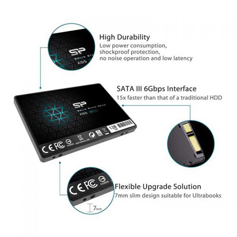 حافظه SSD سیلیکون پاور Silicon Power Ace A55 SATA3.0 128GB