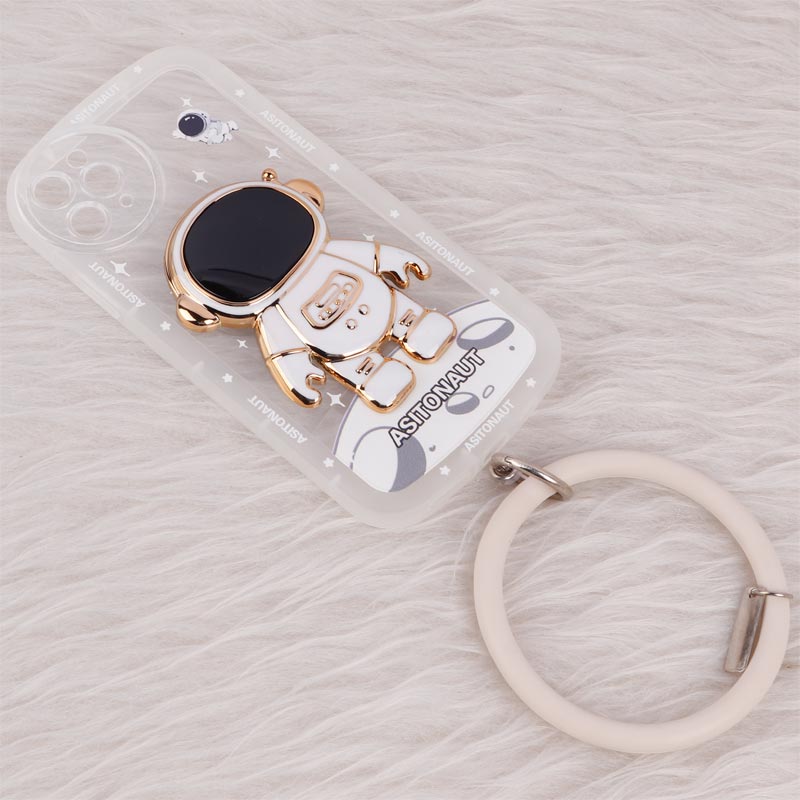 قاب شفاف استند آدمکی + آویز دستی iPhone 11 pro max