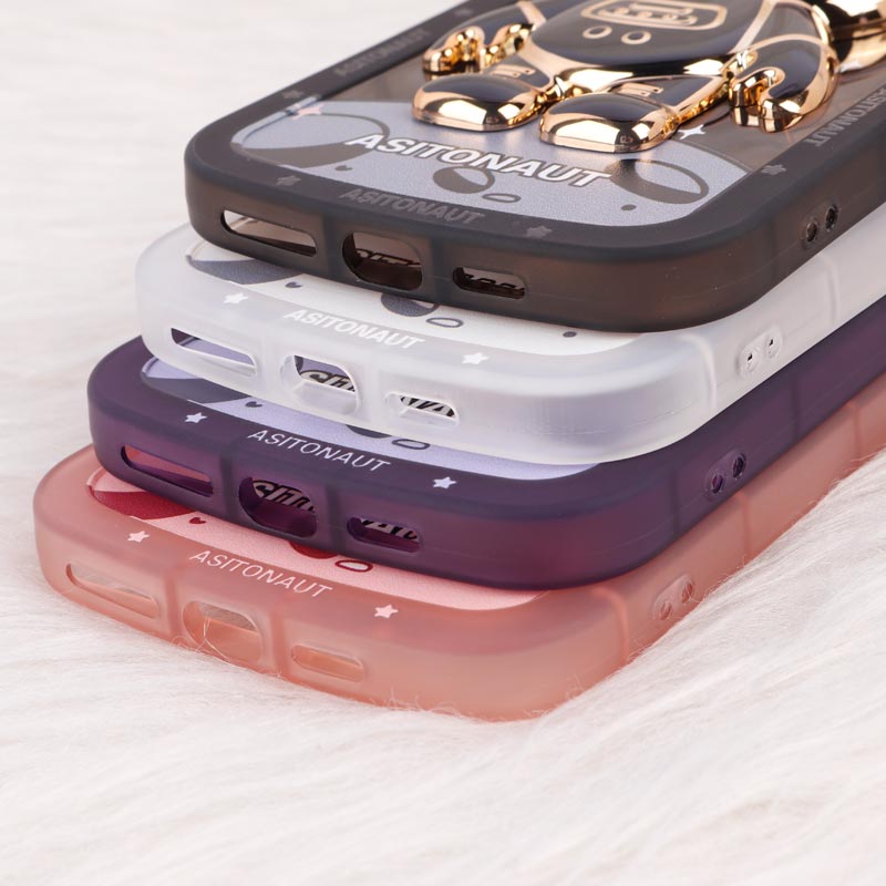 قاب شفاف استند آدمکی + آویز دستی iPhone 11 pro max