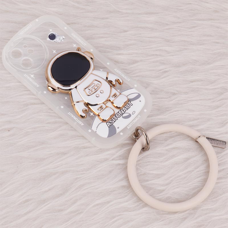 قاب شفاف استند آدمکی + آویز دستی iPhone 12