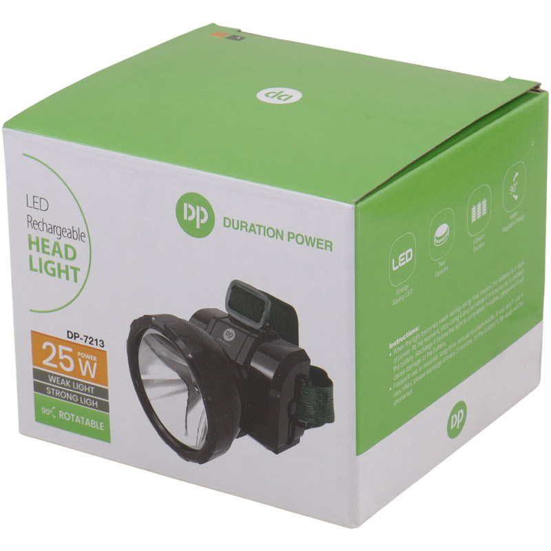 چراغ قوه پیشانی هدلایت شارژی DP.LED Light DP-7213