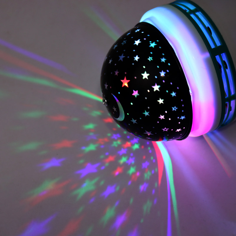 لامپ رقص نور گردان Rotating Lamp 3W E27 کد ۲