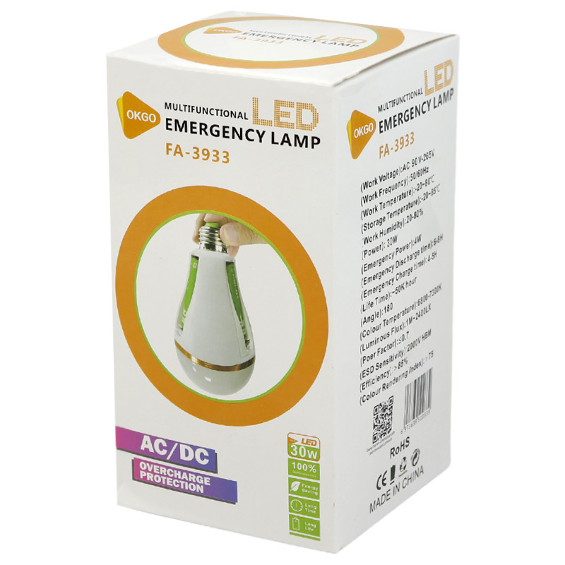 لامپ شارژی Okgo FA-3933 E27 30W