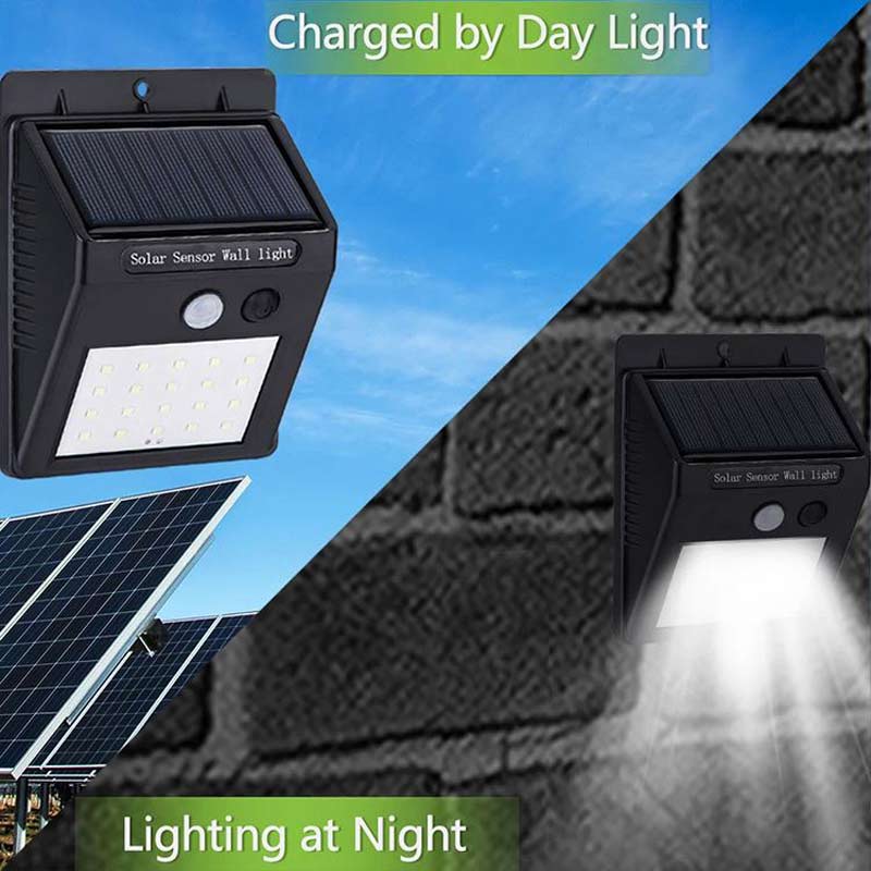 چراغ دیواری سنسوردار خورشیدی Solar Motion Sensor Light COB48