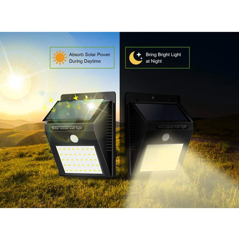 چراغ دیواری سنسوردار خورشیدی Solar Motion Sensor Light COB48
