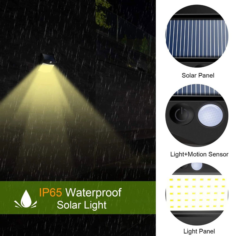 چراغ دیواری سنسوردار خورشیدی Solar Motion Sensor Light COB48
