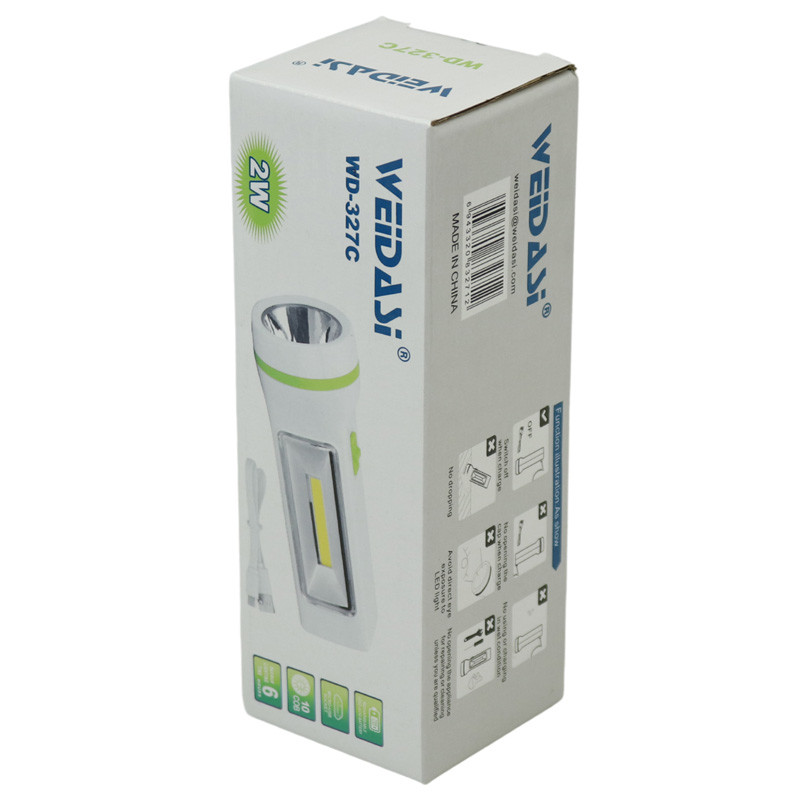 چراغ قوه شارژی ۲ کاره ویداسی WEIDASI WD-327C