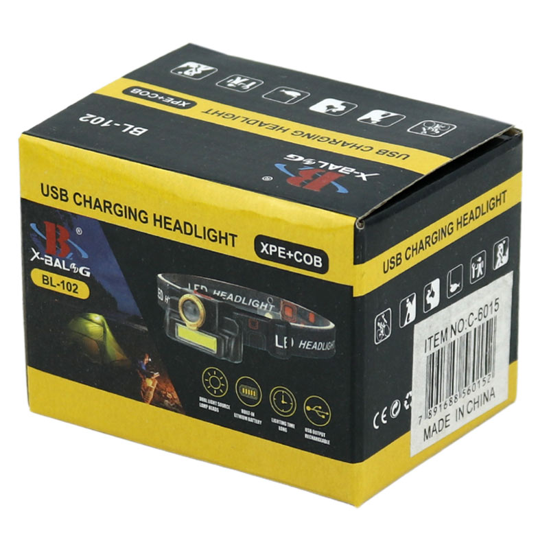چراغ قوه پیشانی هدلایت شارژی X-Balog BL-102