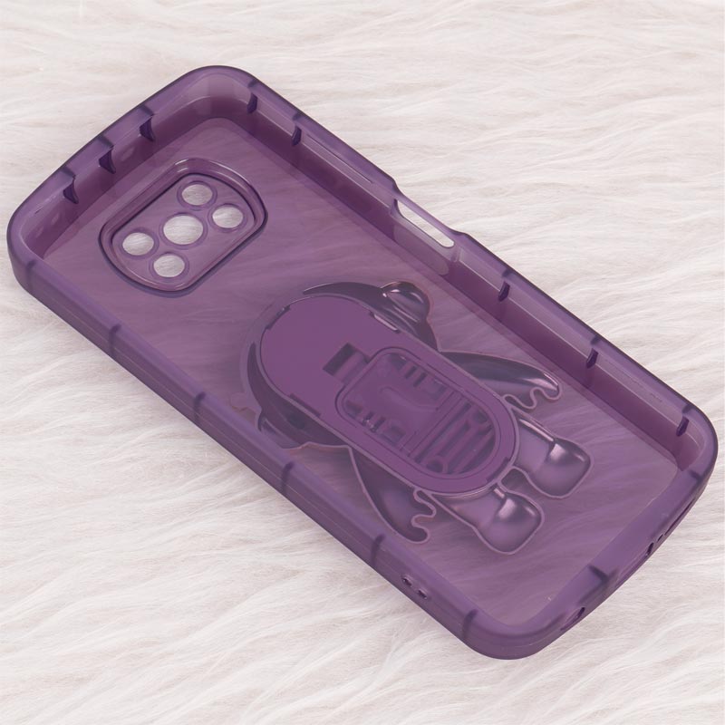 قاب شفاف استند آدمکی + آویز دستی Xiaomi Poco X3