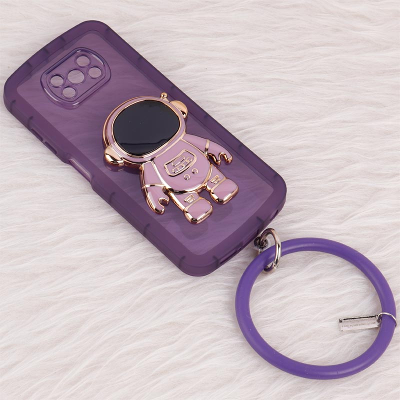 قاب شفاف استند آدمکی + آویز دستی Xiaomi Poco X3