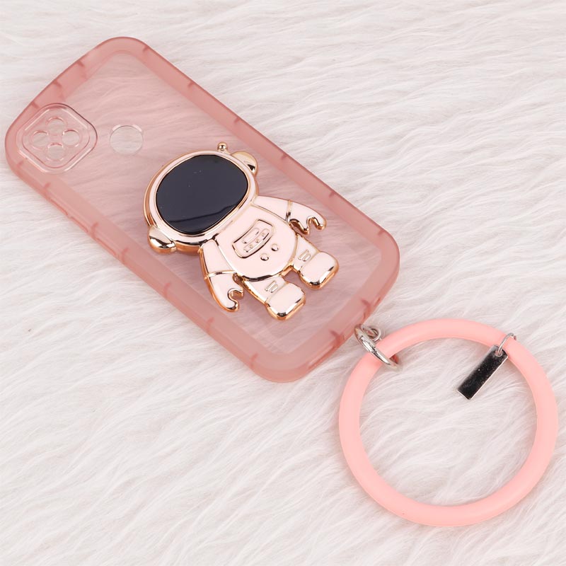 قاب شفاف استند آدمکی + آویز دستی Xiaomi Redmi 9C / 10A