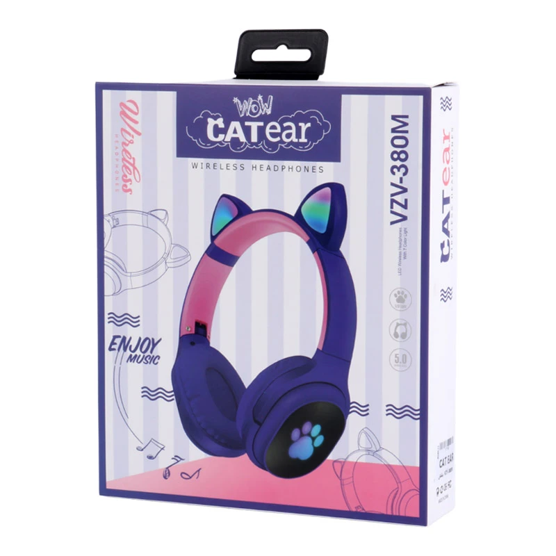 هدفون بلوتوثی رم خور CAT EAR VZV-380M