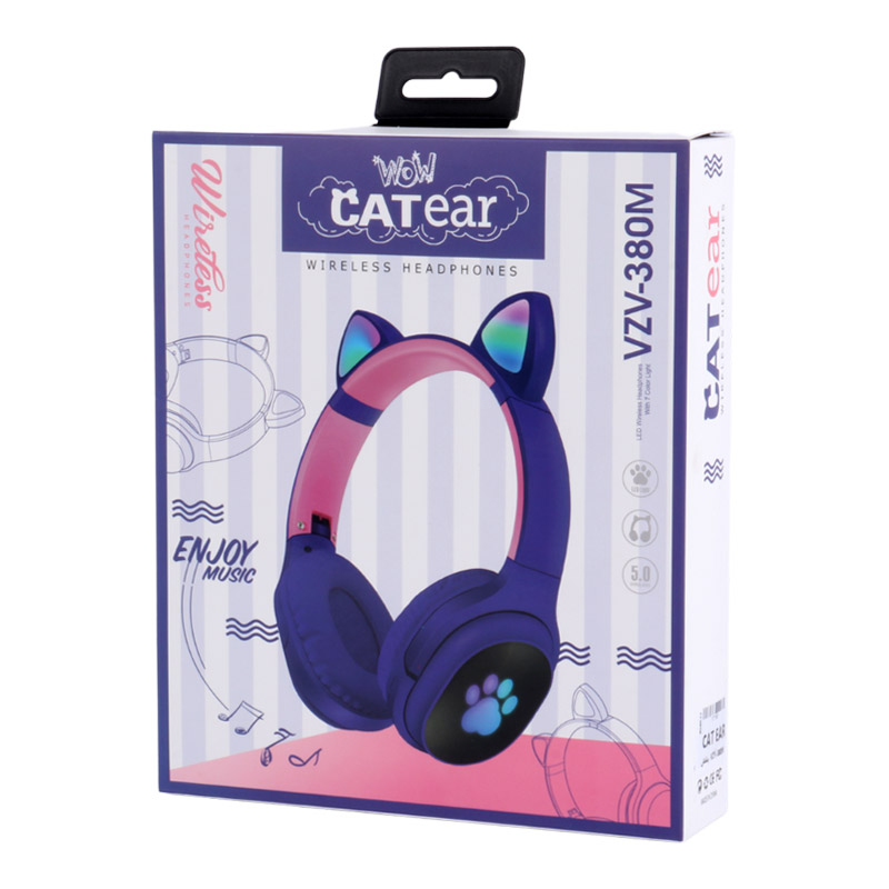 هدفون بلوتوثی رم خور CAT EAR VZV-380M