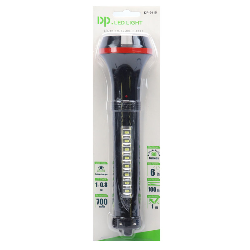 چراغ قوه شارژی خورشیدی DP.LED Light DP-9115