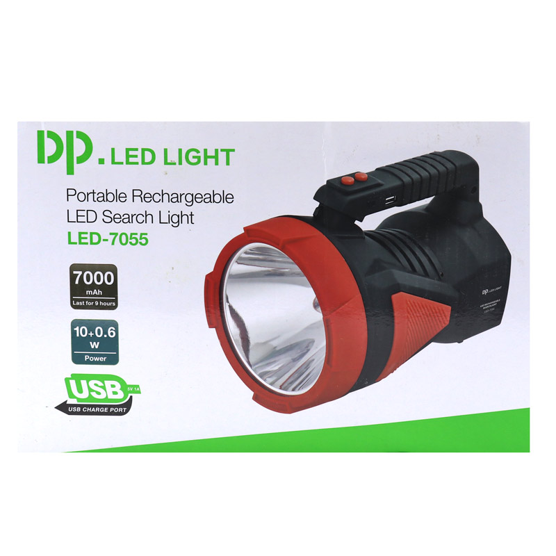 چراغ قوه شارژی ۲ حالته DP.LED Light LED-7055
