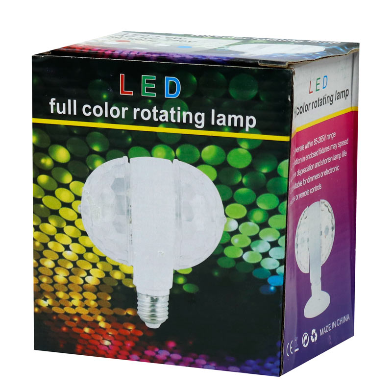 لامپ رقص نور گردان دو طرفه Rotating Lamp 6W E27