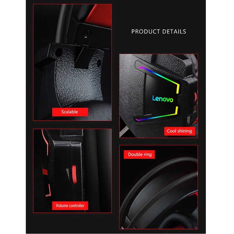 هدست گیمینگ سیم دار Lenovo HU85