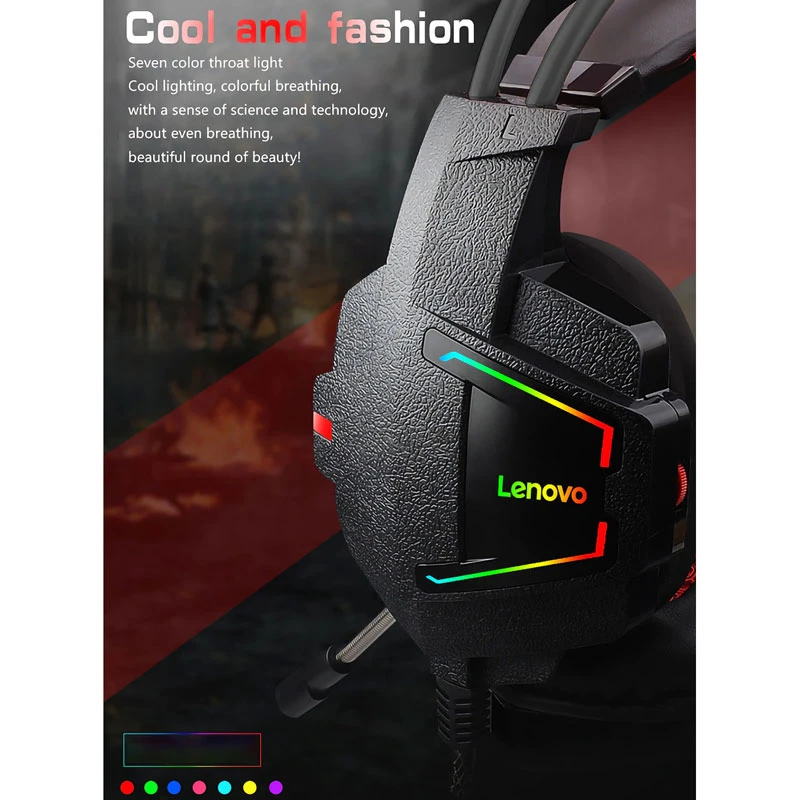 هدست گیمینگ سیم دار Lenovo HU85