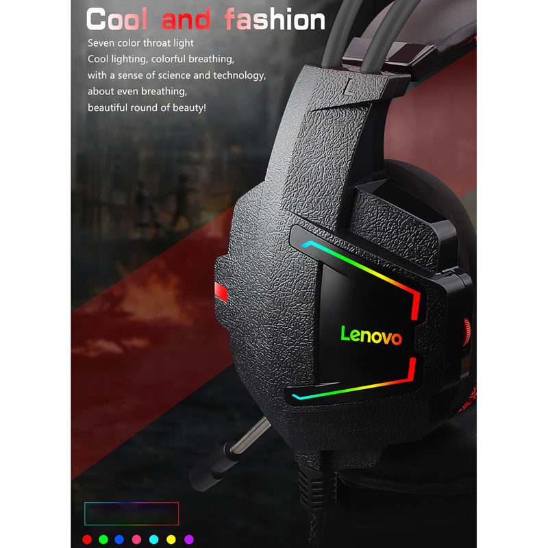 هدست گیمینگ سیم دار Lenovo HU85